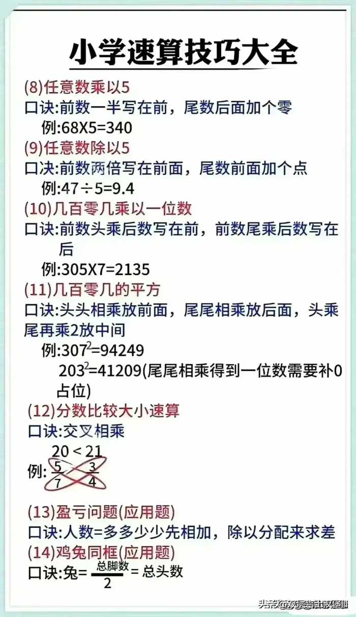 终于有人把珠算口诀，详细整理好了，千万要告诉孩子看完增加知识