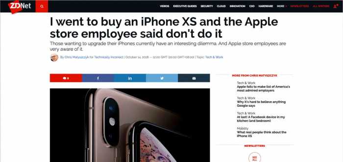 iPhone XS与iPhone XR该选谁？苹果店员态度模棱两可，这就尴尬了