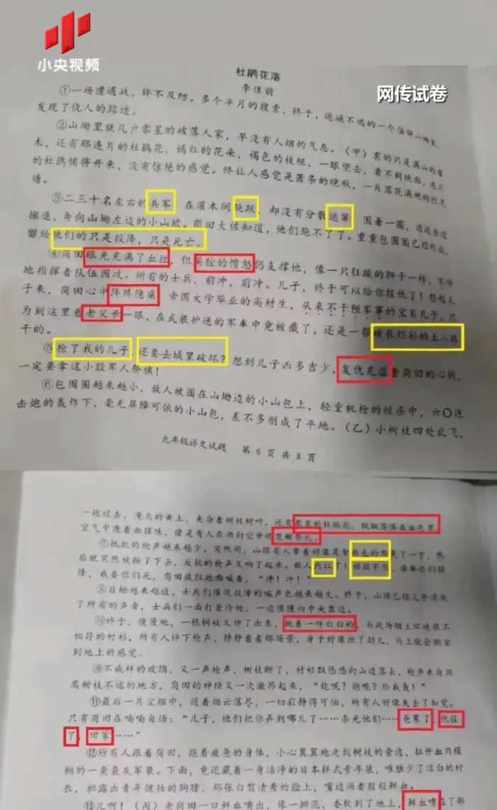 出手了，成都毒试卷，央视发声，作者被免职