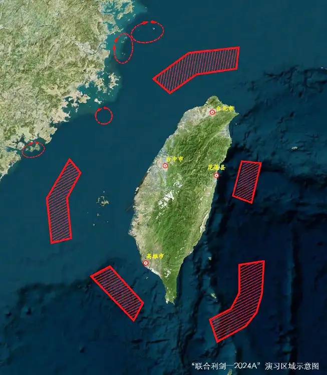 解放军沉默3天3夜后，东部战区第一个行动，5路大军锁住台湾岛