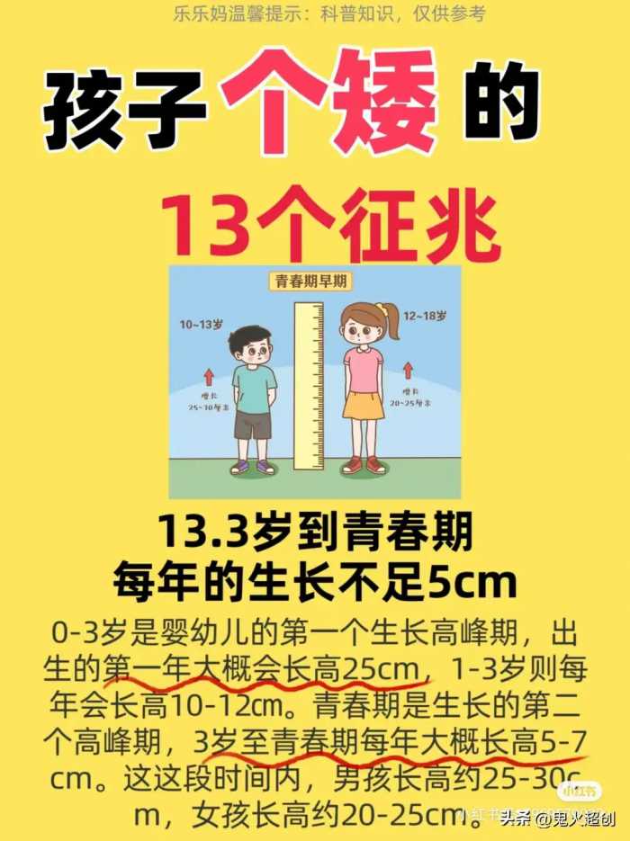 细心观察！宝宝个子矮的13个前兆不容忽视