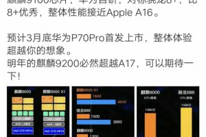 华为下一款芯片：麒麟9100，性能整体接近A16，华为P70 Pro首发